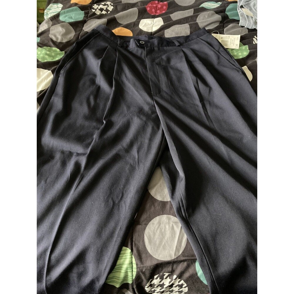 Jaclyn Smith Classic Pant Short Length Size 16 Ladies NWT Vintage K-Mart Blue